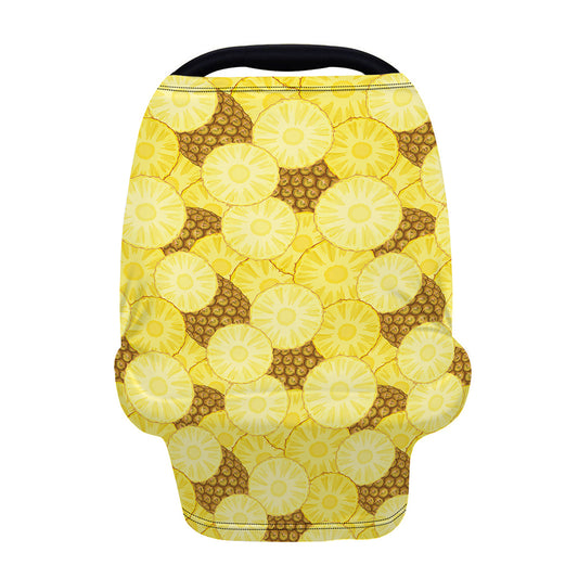 Pineapple Slices Pattern Print Baby Seat Cover