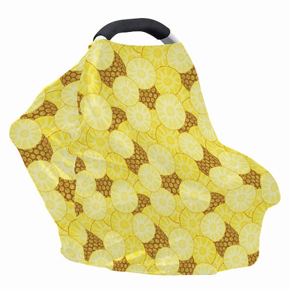 Pineapple Slices Pattern Print Baby Seat Cover