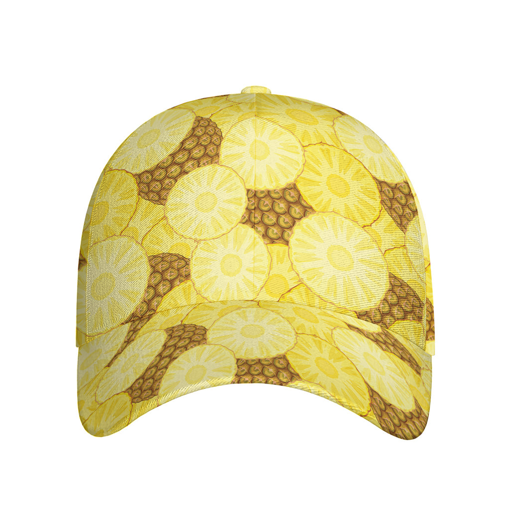 Pineapple Slices Pattern Print Baseball Cap