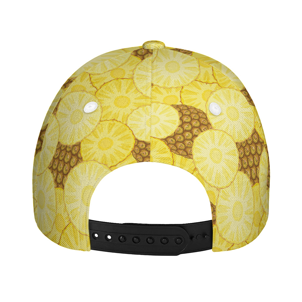 Pineapple Slices Pattern Print Baseball Cap