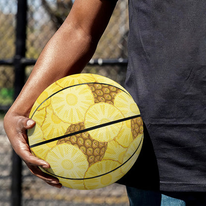 Pineapple Slices Pattern Print Basketball