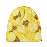 Pineapple Slices Pattern Print Beanie