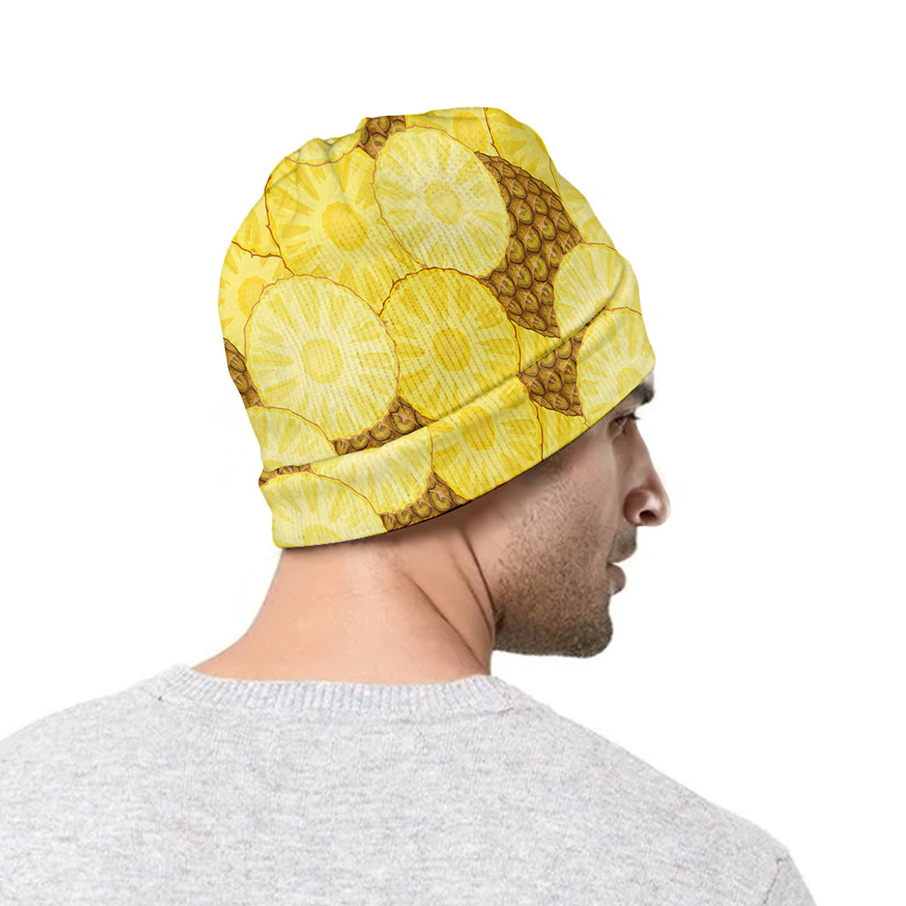 Pineapple Slices Pattern Print Beanie