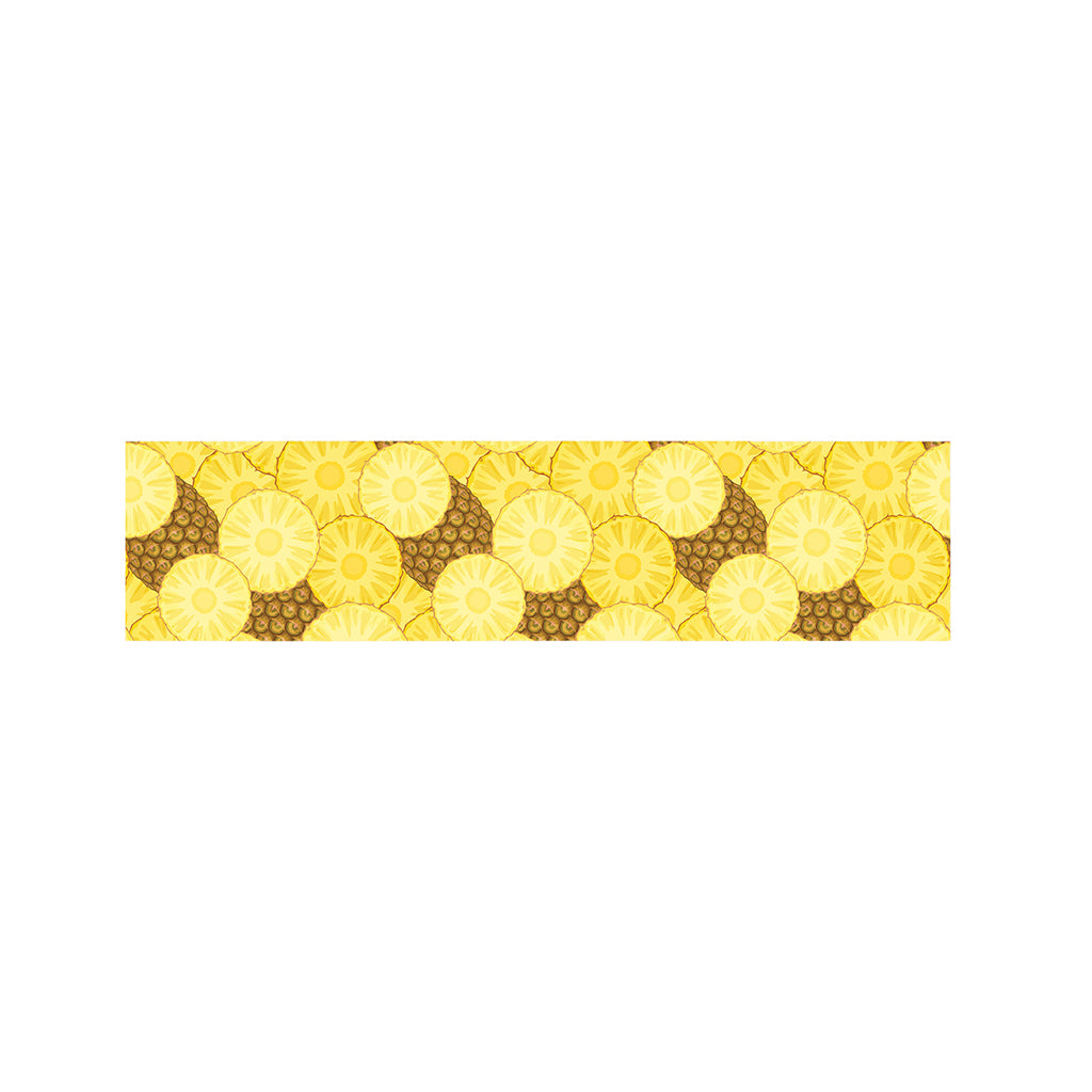 Pineapple Slices Pattern Print Bed Runner