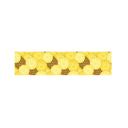 Pineapple Slices Pattern Print Bed Runner