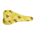 Pineapple Slices Pattern Print Bicycle Seat Cover