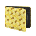 Pineapple Slices Pattern Print Bifold Wallet