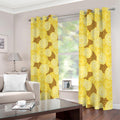 Pineapple Slices Pattern Print Dimout Grommet Curtains