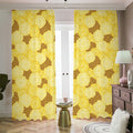 Pineapple Slices Pattern Print Dimout Pencil Pleat Curtains