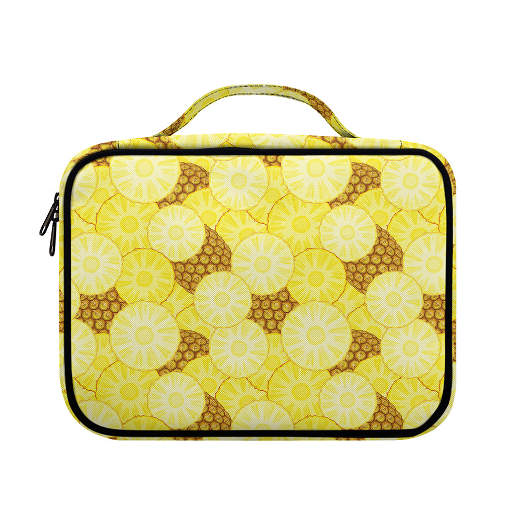 Pineapple Slices Pattern Print Briefcase Bible Bag