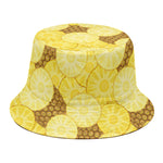 Pineapple Slices Pattern Print Bucket Hat