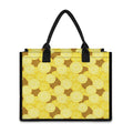 Pineapple Slices Pattern Print Canvas Tote Bag
