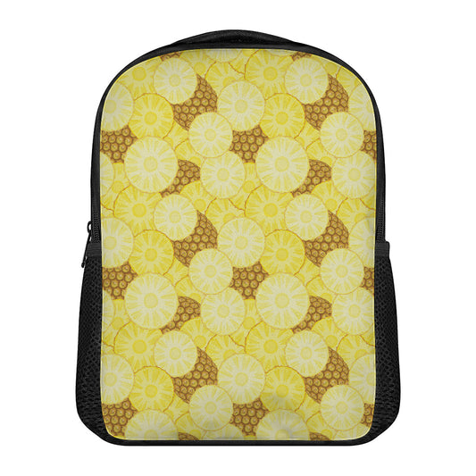 Pineapple Slices Pattern Print Casual Backpack