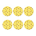 Pineapple Slices Pattern Print Coaster Set