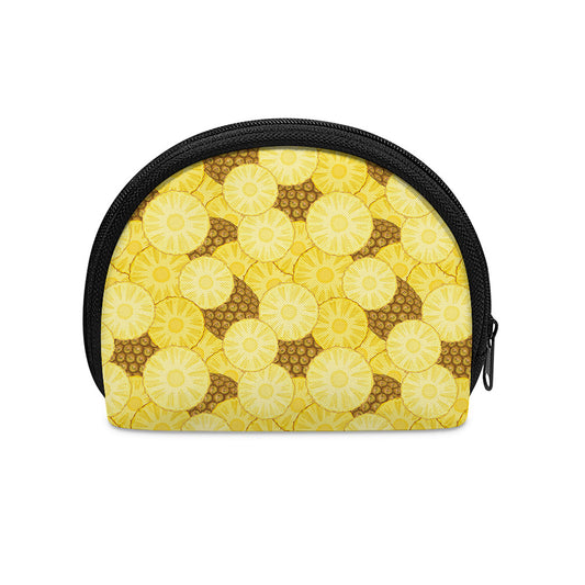 Pineapple Slices Pattern Print Coin Purse