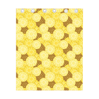 Pineapple Slices Pattern Print Curtain