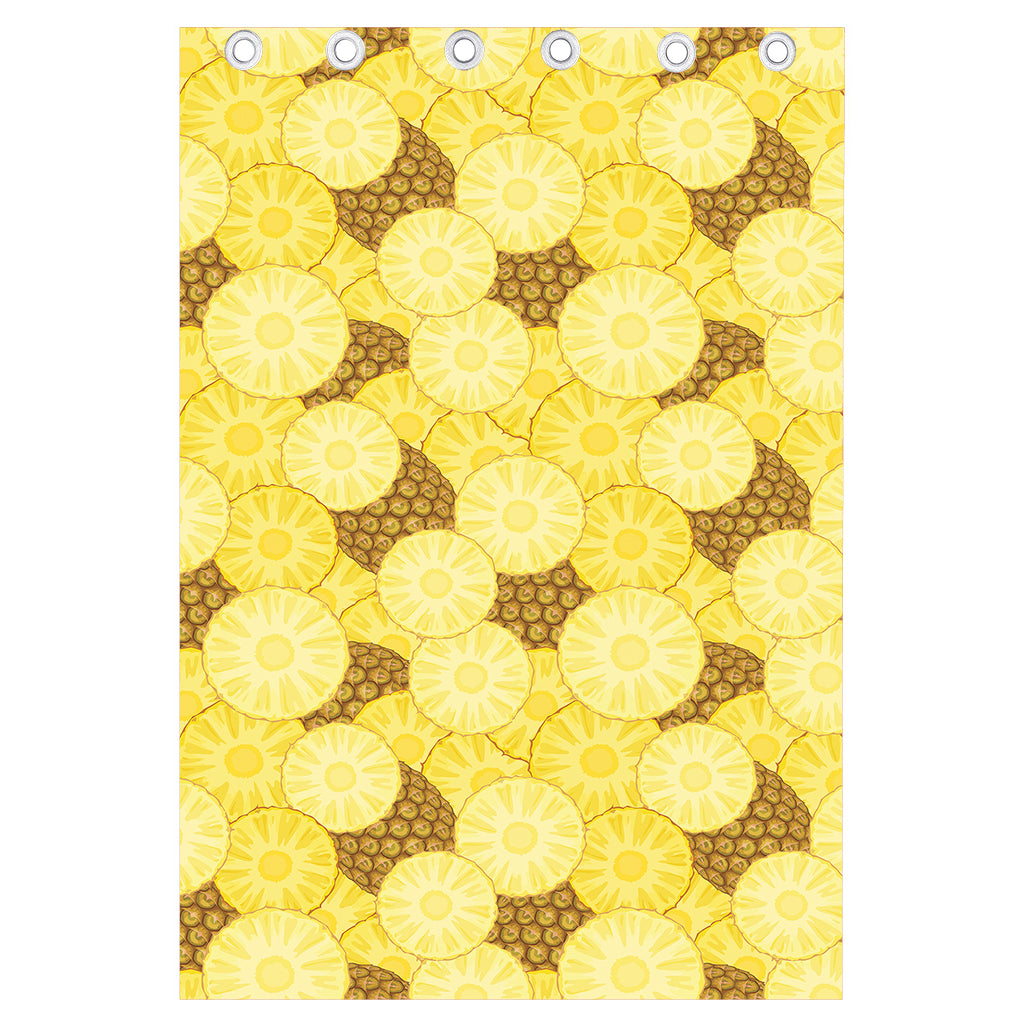 Pineapple Slices Pattern Print Curtain