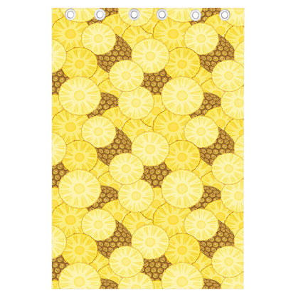 Pineapple Slices Pattern Print Curtain