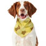 Pineapple Slices Pattern Print Dog Bandana