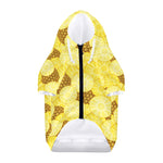 Pineapple Slices Pattern Print Dog Zip Up Hoodie