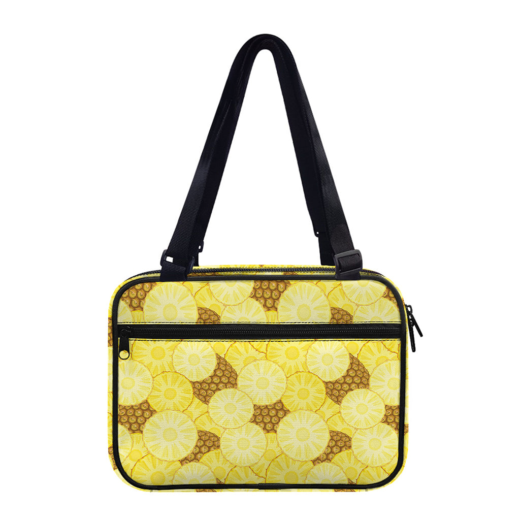 Pineapple Slices Pattern Print Double Strap Bible Bag