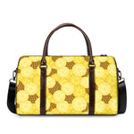Pineapple Slices Pattern Print Duffle Bag
