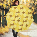 Pineapple Slices Pattern Print Foldable Umbrella