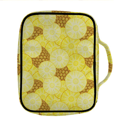 Pineapple Slices Pattern Print Front Pocket Bible Bag
