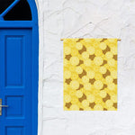 Pineapple Slices Pattern Print Garden Flag