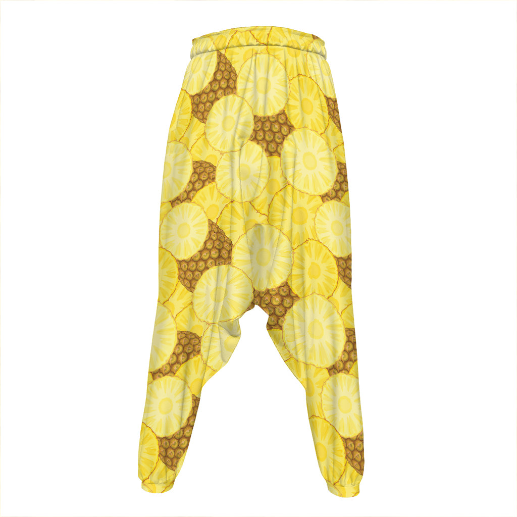 Pineapple Slices Pattern Print Hammer Pants