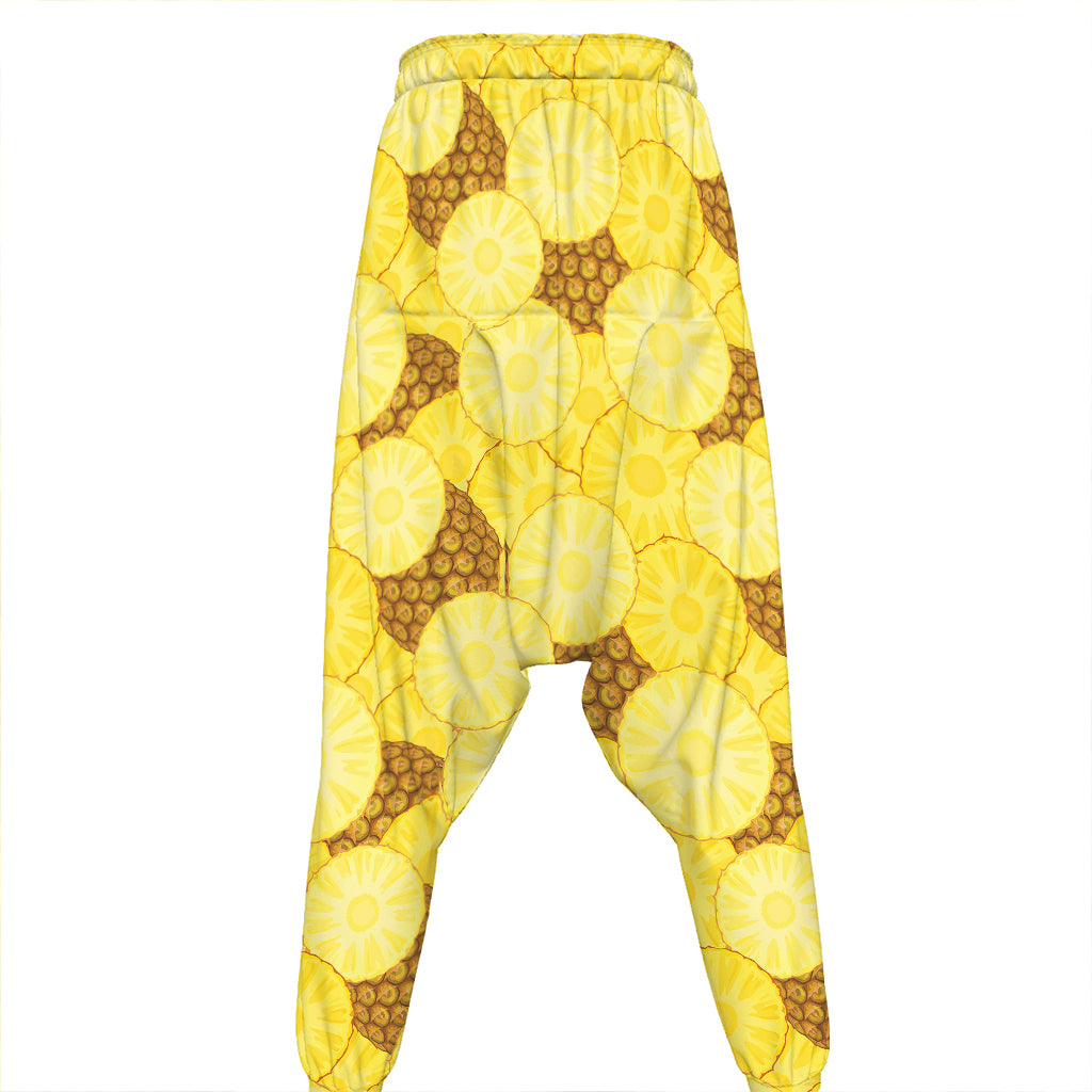 Pineapple Slices Pattern Print Hammer Pants