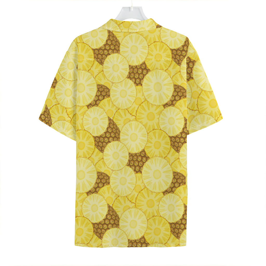 Pineapple Slices Pattern Print Hawaiian Shirt