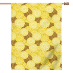Pineapple Slices Pattern Print House Flag