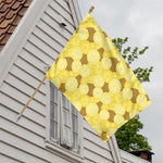 Pineapple Slices Pattern Print House Flag