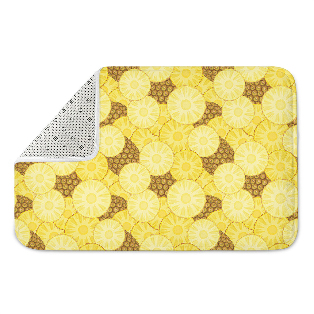 Pineapple Slices Pattern Print Indoor Door Mat