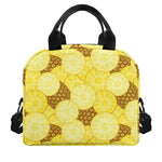Pineapple Slices Pattern Print Insulated Lunch Bag