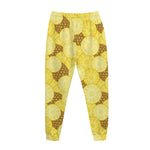 Pineapple Slices Pattern Print Jogger Pants