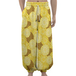 Pineapple Slices Pattern Print Lantern Pants