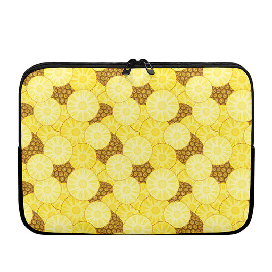 Pineapple Slices Pattern Print Laptop Sleeve