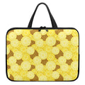 Pineapple Slices Pattern Print Laptop Sleeve With Handle