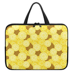 Pineapple Slices Pattern Print Laptop Sleeve With Handle