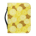 Pineapple Slices Pattern Print Leather Bible Cover