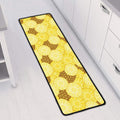 Pineapple Slices Pattern Print Long Kitchen Mat