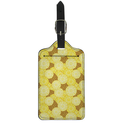 Pineapple Slices Pattern Print Luggage Tag