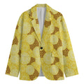 Pineapple Slices Pattern Print Men's Blazer