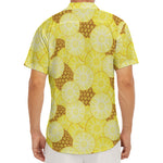 Pineapple Slices Pattern Print Men's Deep V-Neck Shirt