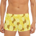 Pineapple Slices Pattern Print Men's Short Boxer Briefs