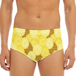 Pineapple Slices Pattern Print Men's Triangle Swim Briefs