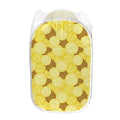 Pineapple Slices Pattern Print Mesh Laundry Hamper