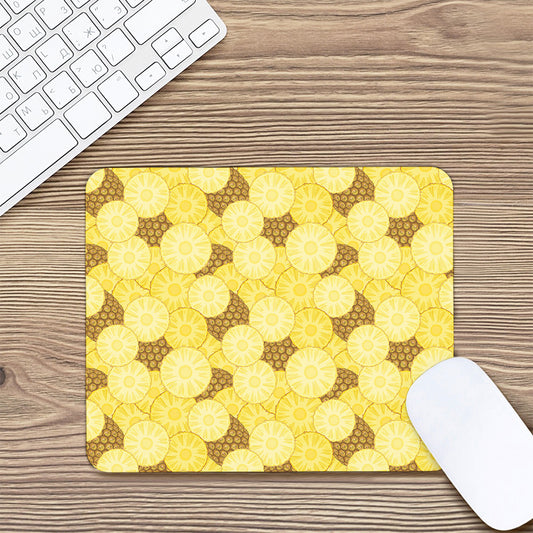 Pineapple Slices Pattern Print Mouse Pad